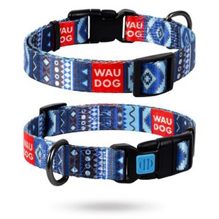 Waudog Etno Blue - Hundhalsband