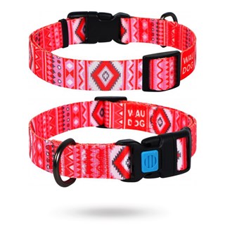 Waudog Etno Red - Hundhalsband