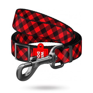 Waudog Red Plaid - Justerbart Hundkoppel