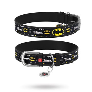 Waudog Batman 3 - Läderhalsband