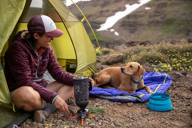 Highlands Dog Sleeping Bag Huckleberry Blue Sovsäck
