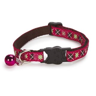 Academy Argyle Katthalsband - Rosa
