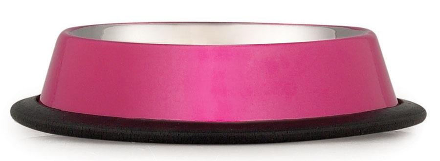 Anti-Skid Dog Bowl - Cerise - Medium - En produkt från Doggie.se Anti-Skid Dog Bowl - Cerise - Medium - Mat / Godis